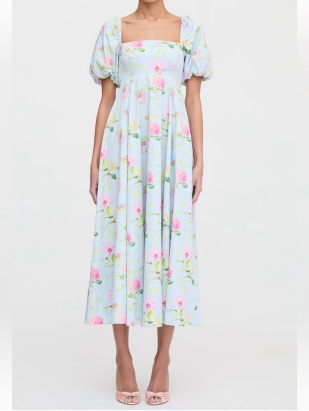 Hill House NWT Matilda Dress Hydrangea Chintz Blue Multi Size L